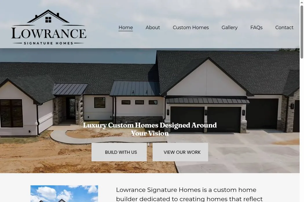 Lowrance Signature Homes cover