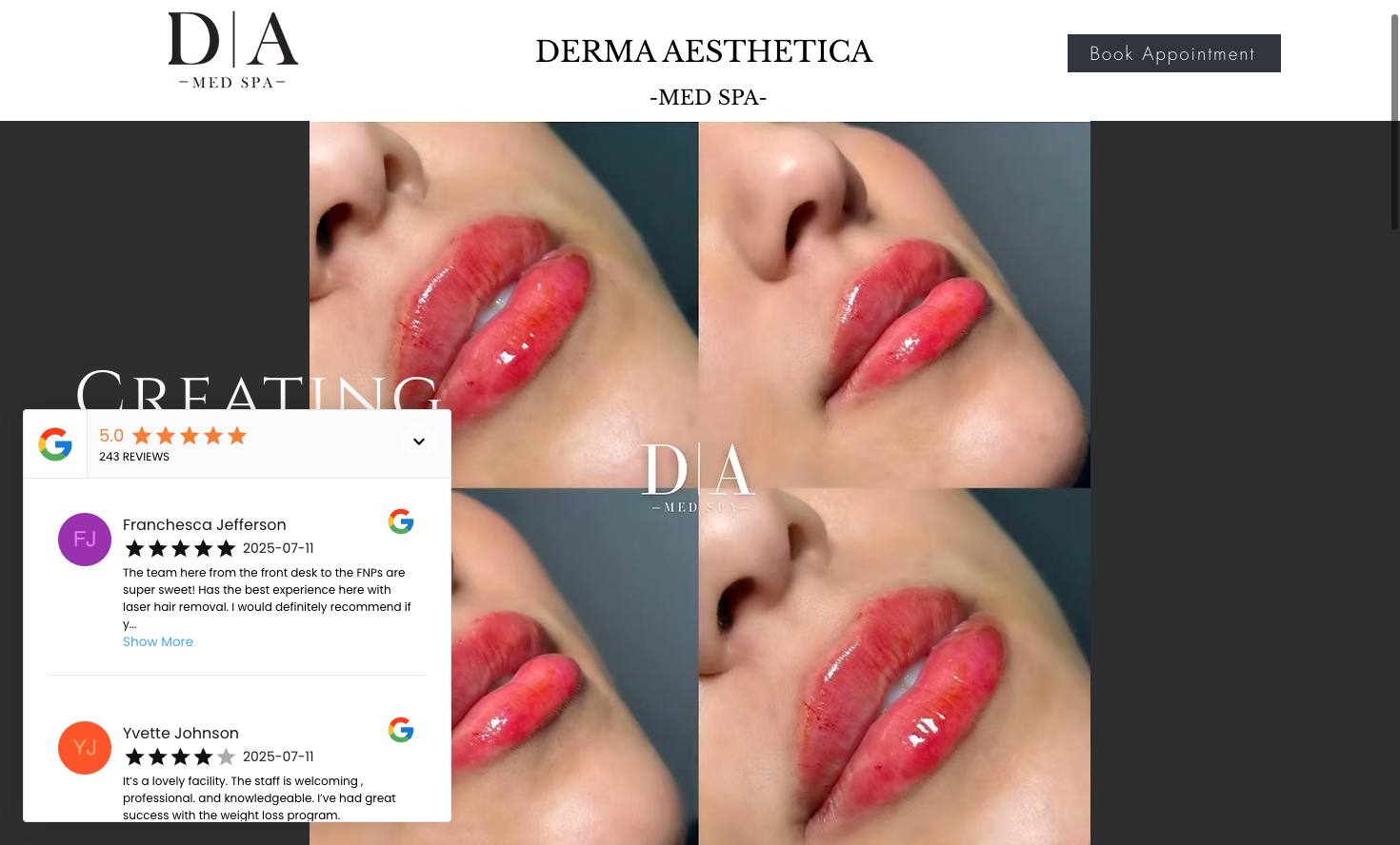 Derma Aesthetica Med Spa cover