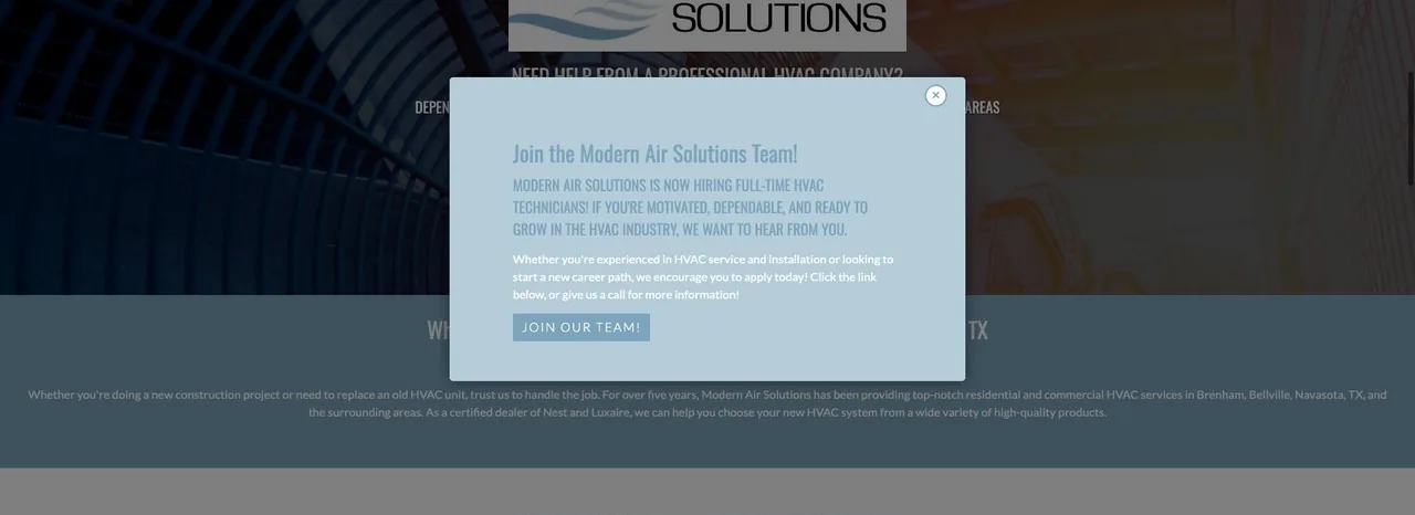 Modern Air Solutions cover