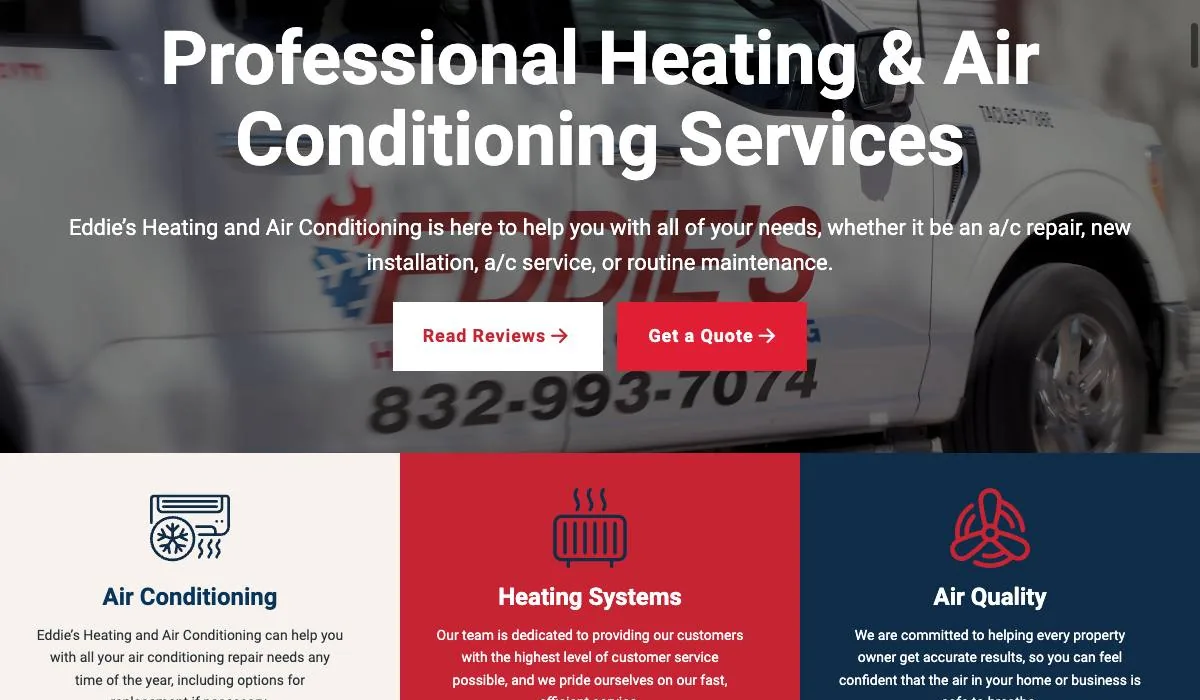 Eddie’s Heating and Air Conditioning cover