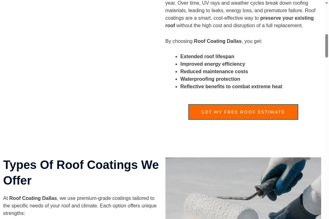 Roof Coating Dallas cover