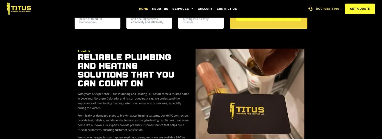 Titus Plumbing and Heating LLC cover