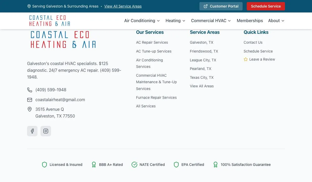 Coastal Eco Heating & Air cover
