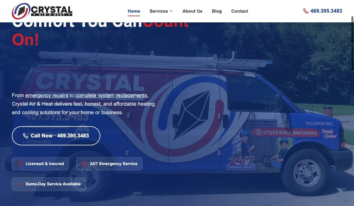 Crystal Air & Heat cover