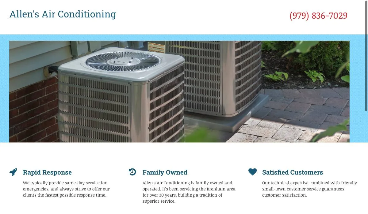 Allen's Air Conditioning cover