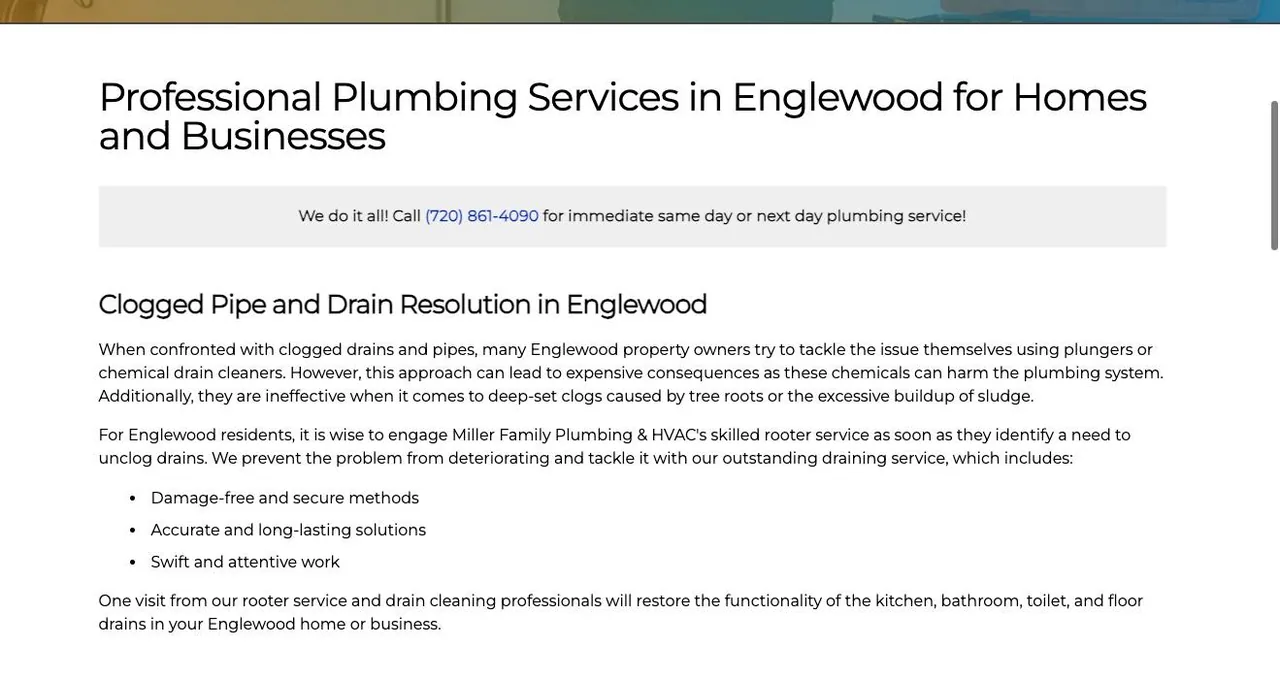 Miller Family Plumbing & HVAC cover