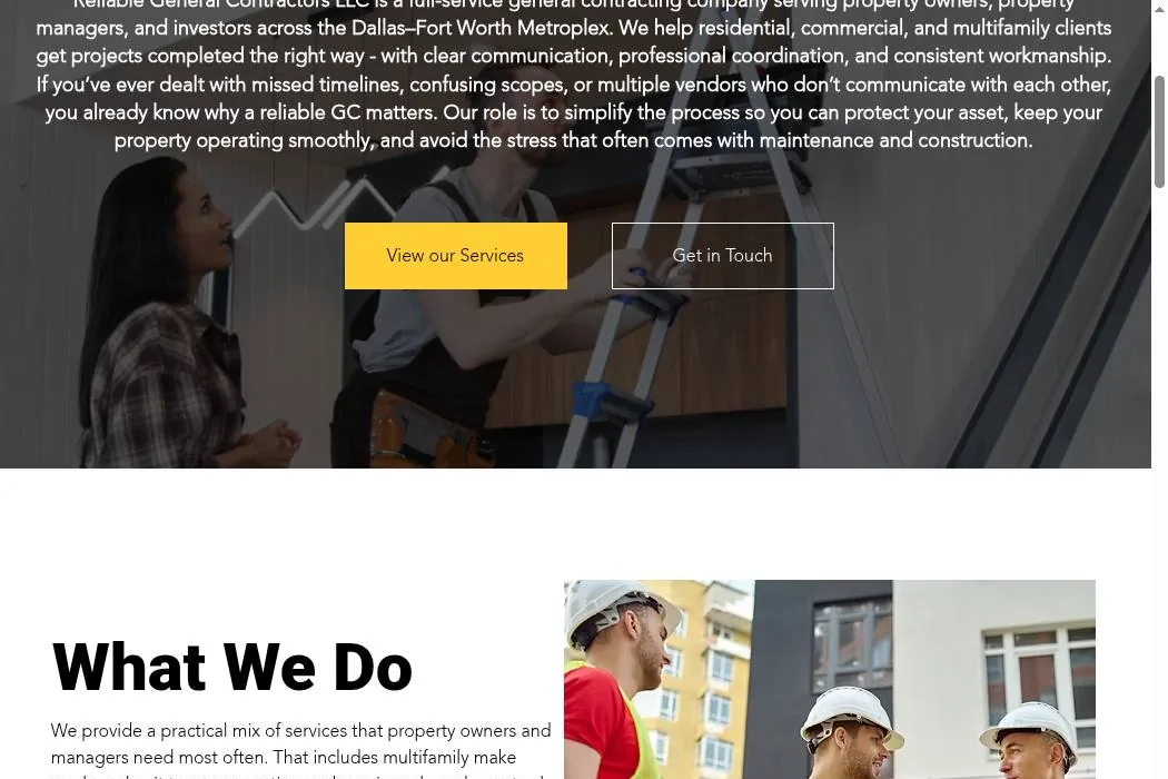Reliable General Contractors LLC cover