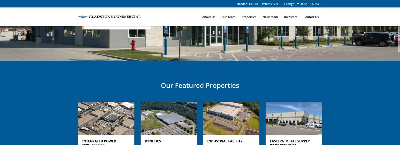 Gladstone Commercial Corporation cover