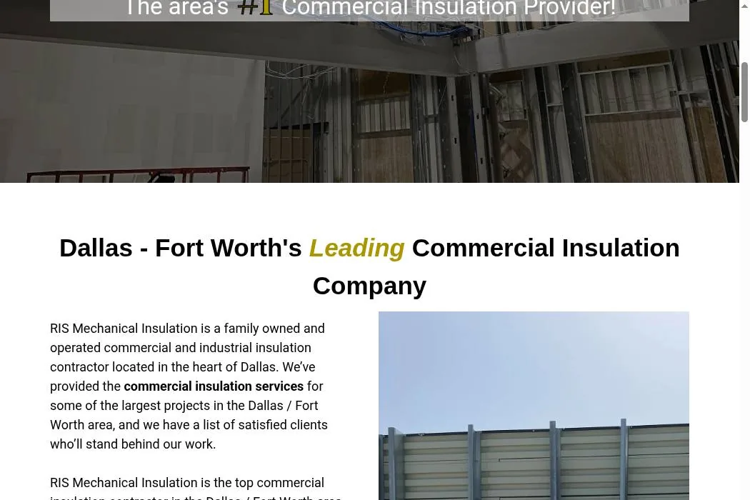 RIS Mechanical Insulation cover