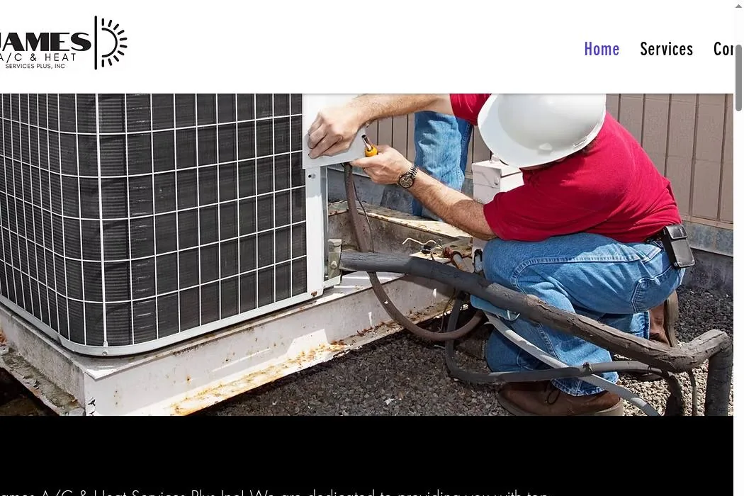 James A/C & Heat Services Plus Inc. cover