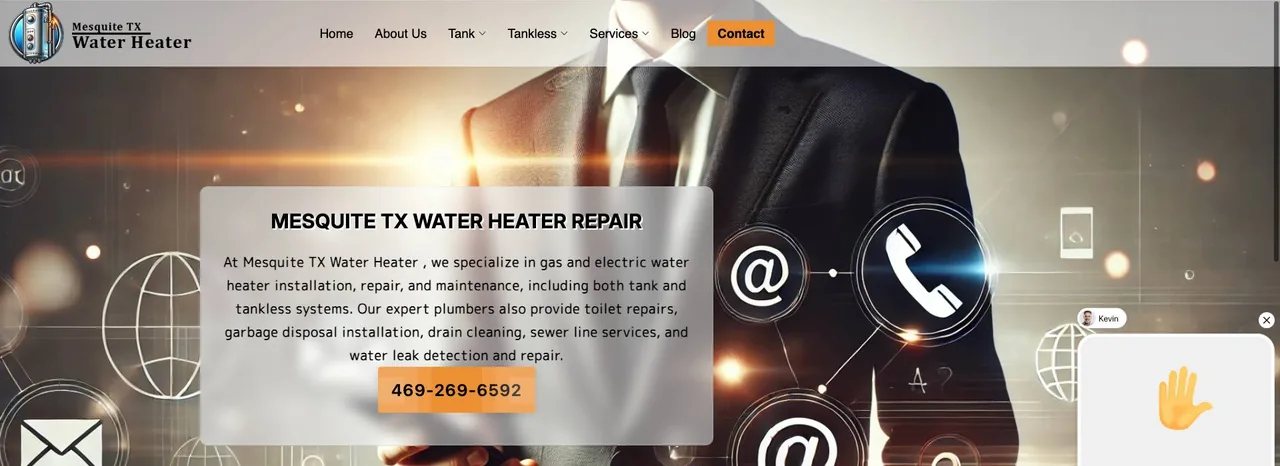Mesquite TX Water Heater cover