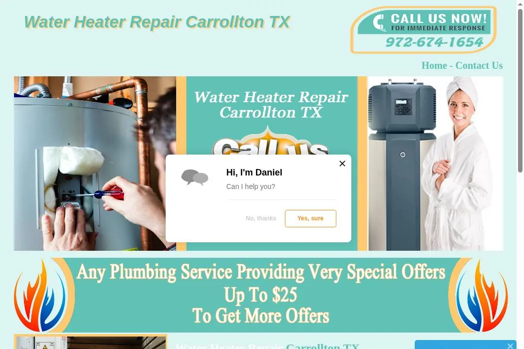 Water Heater Repair Carrollton TX cover
