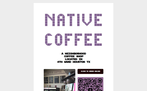 Native Coffee Houston logo