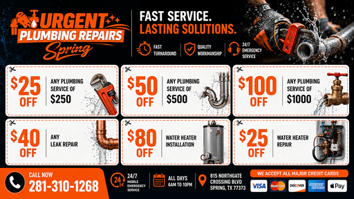 Urgent Plumbing Repairs Spring logo