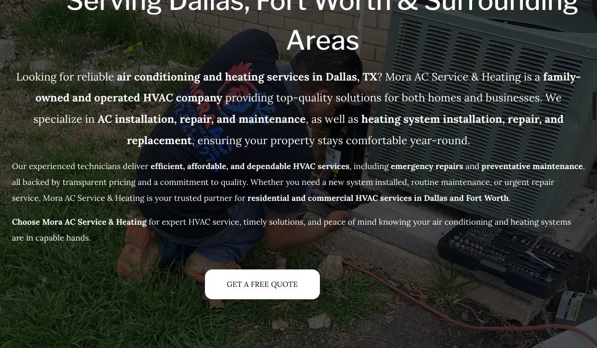 Mora AC Service & Heating cover