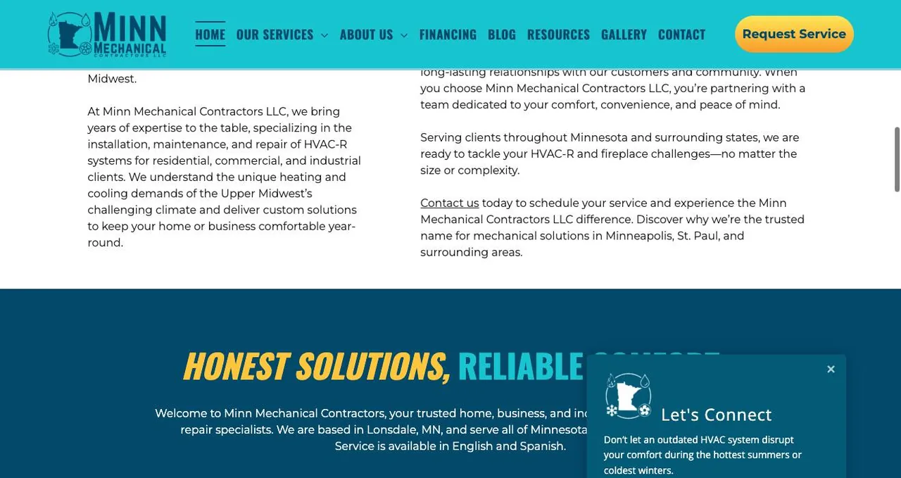 Minn Mechanical Contractors LLC cover