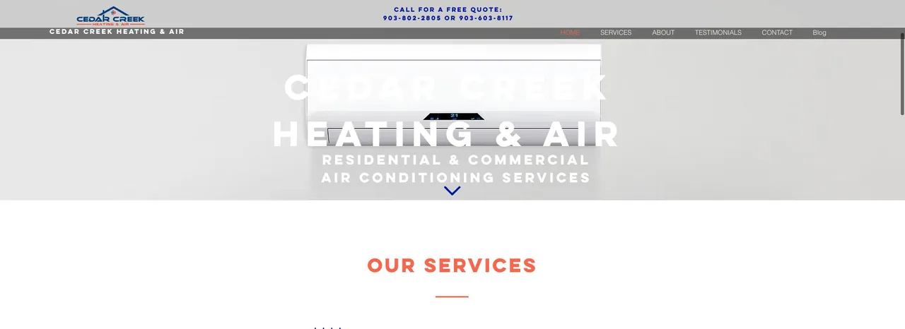 Cedar Creek Heating & Air cover