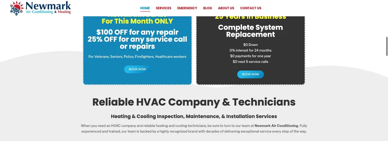 Newmark Air Conditioning cover