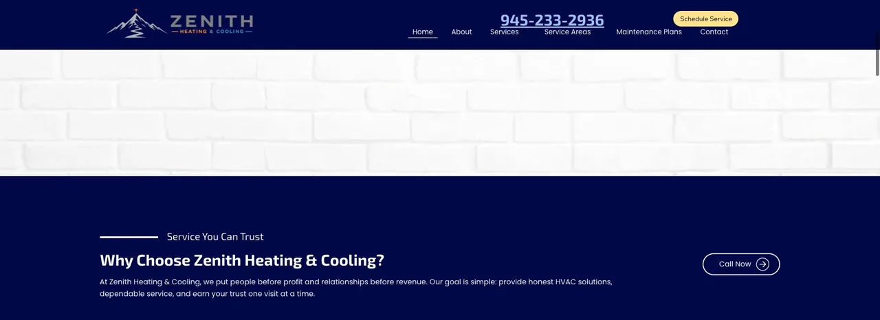 Zenith Heating and Cooling cover