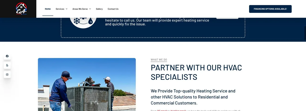 EA Heating and Cooling cover