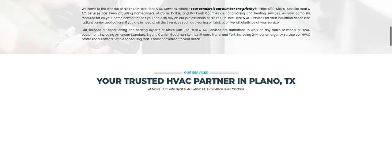 Nick’s Dun‑Rite Heat & AC Services cover