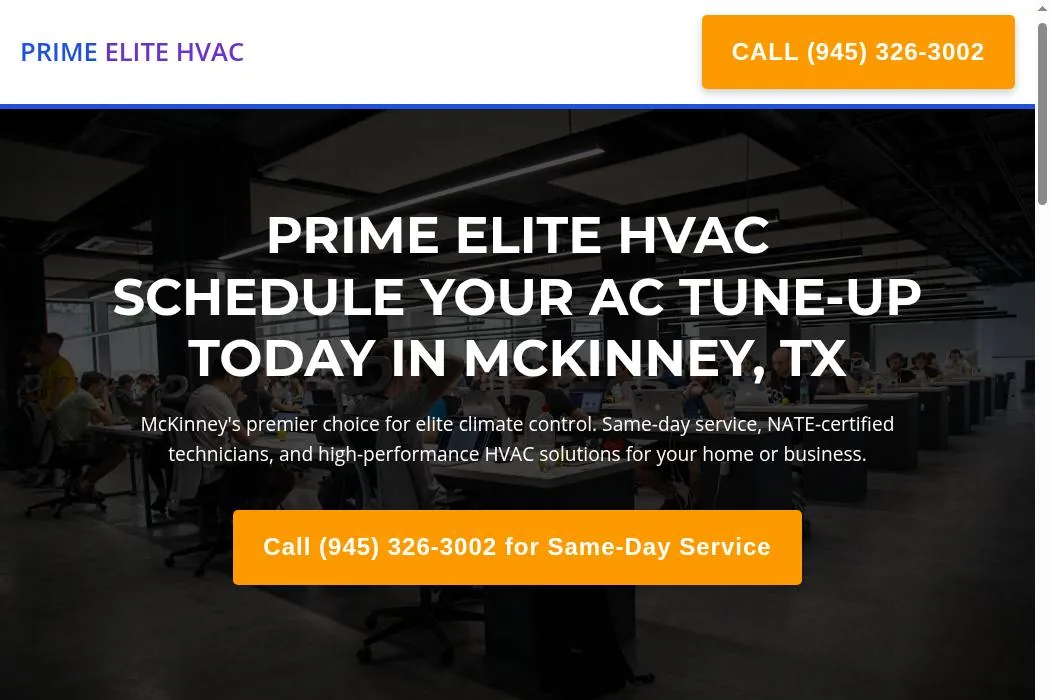 Prime Elite HVAC cover