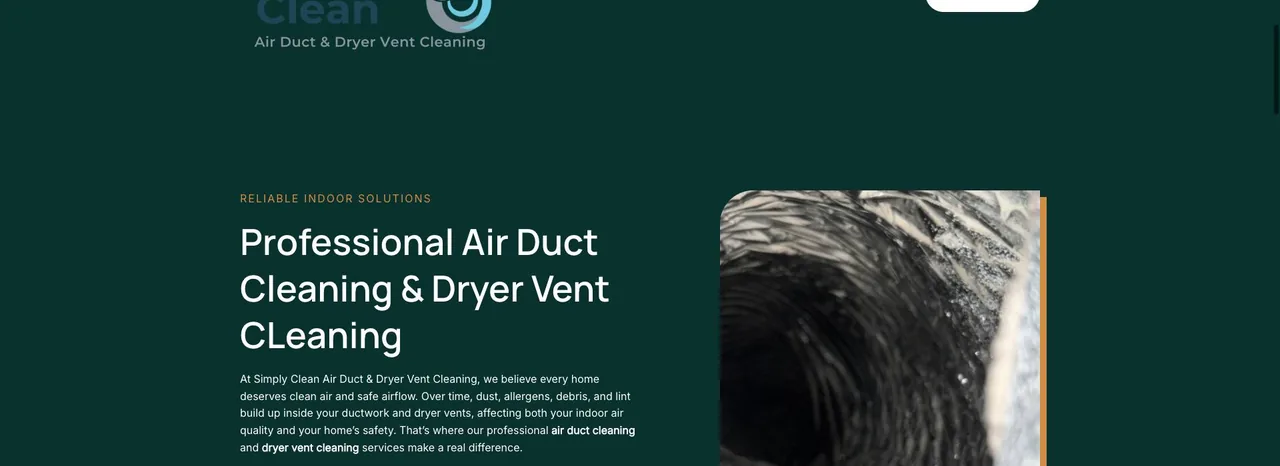 Simply Clean Air Duct & Dryer Vent Cleaning cover
