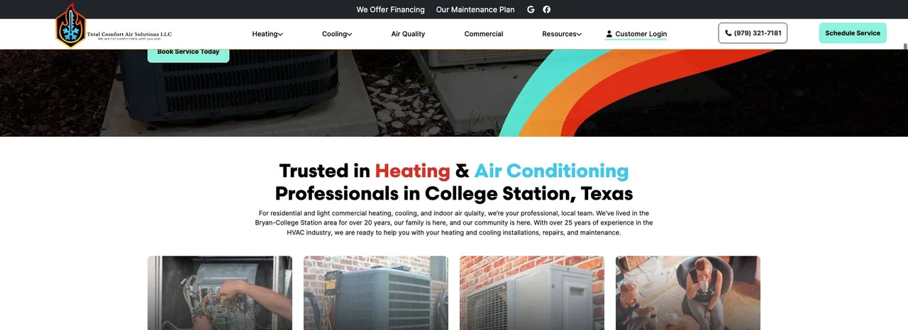 Total Comfort Air Solutions cover