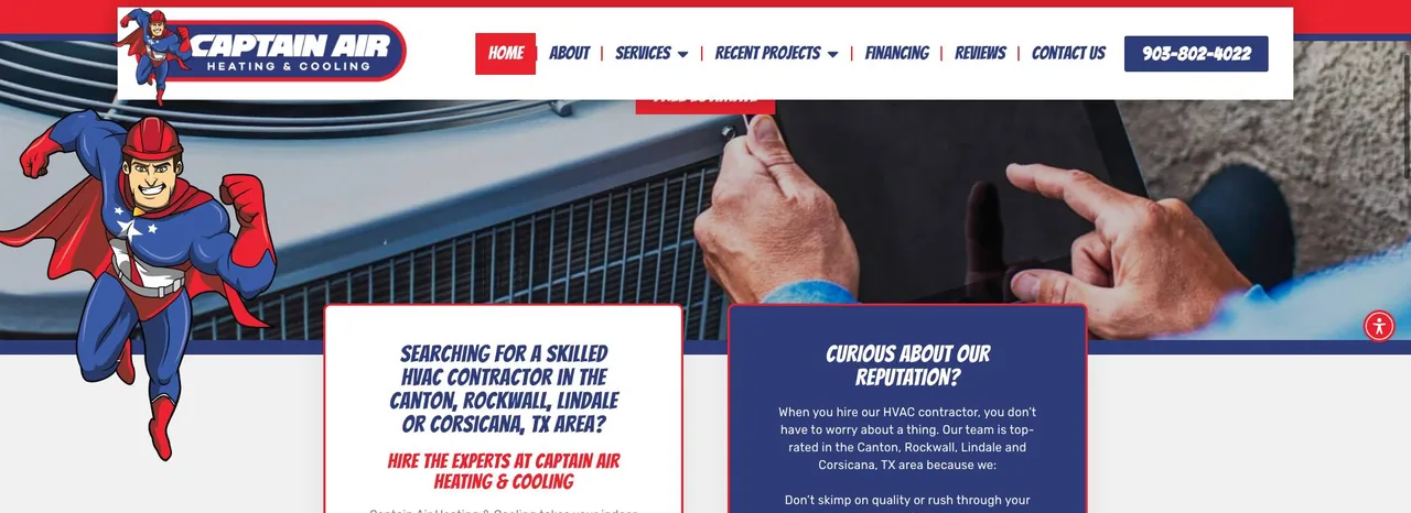 Captain Air Heating & Cooling cover