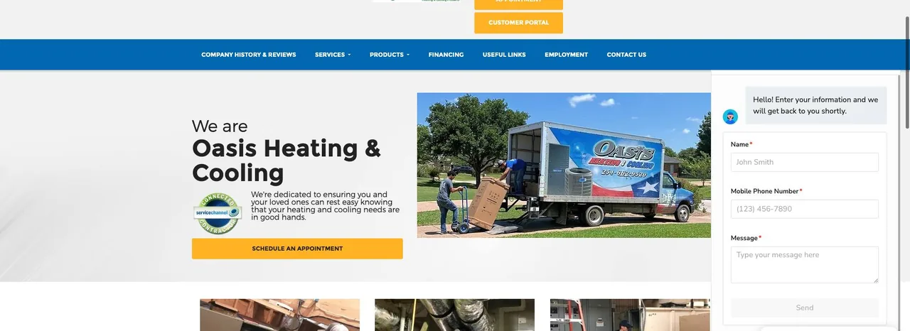 Oasis Heating & Cooling cover