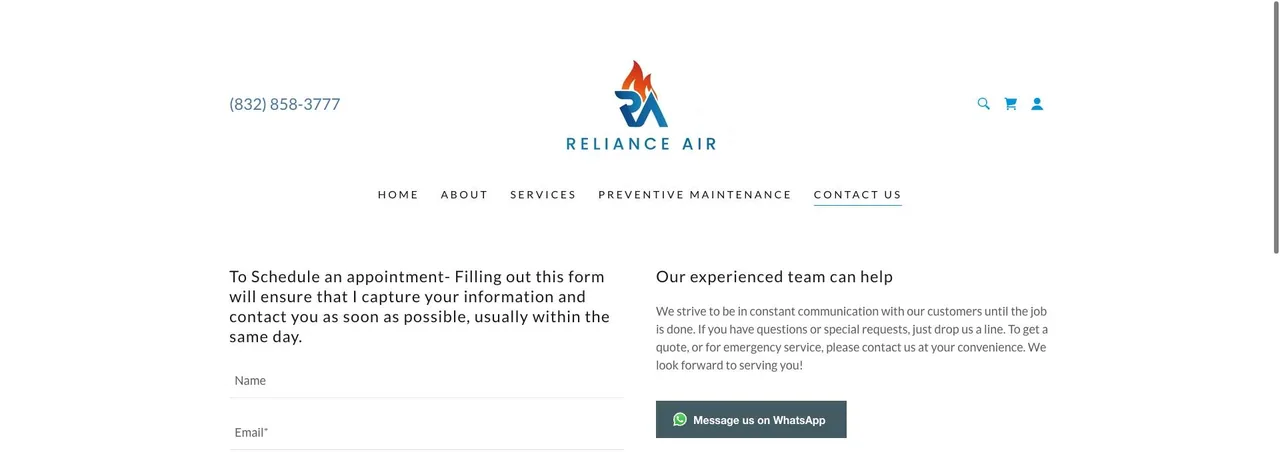 Reliance Air, LLC cover