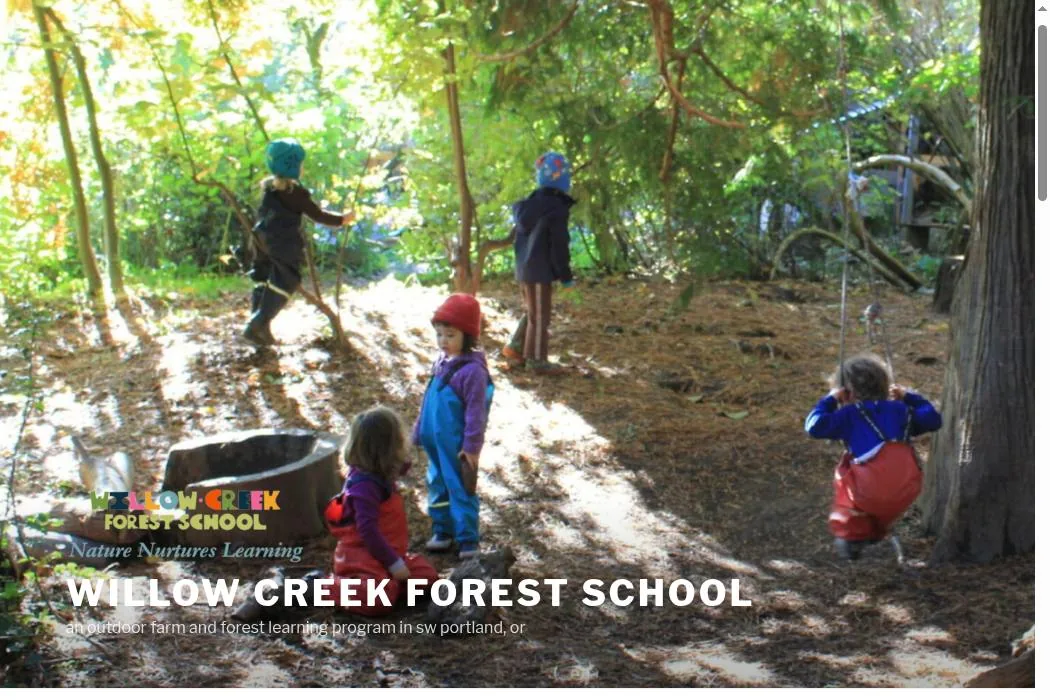 Willow Creek Forest School cover