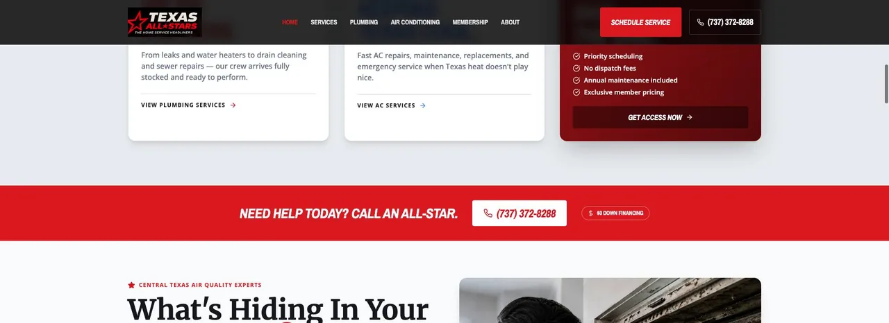 Texas All-Stars Plumbing & Air Conditioning cover