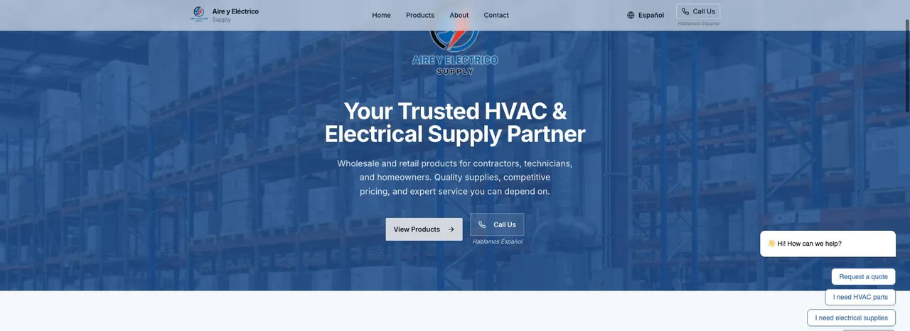 Aire y Eléctrico Supply cover