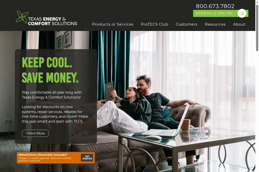 Texas Energy & Comfort Solutions (TECS) cover