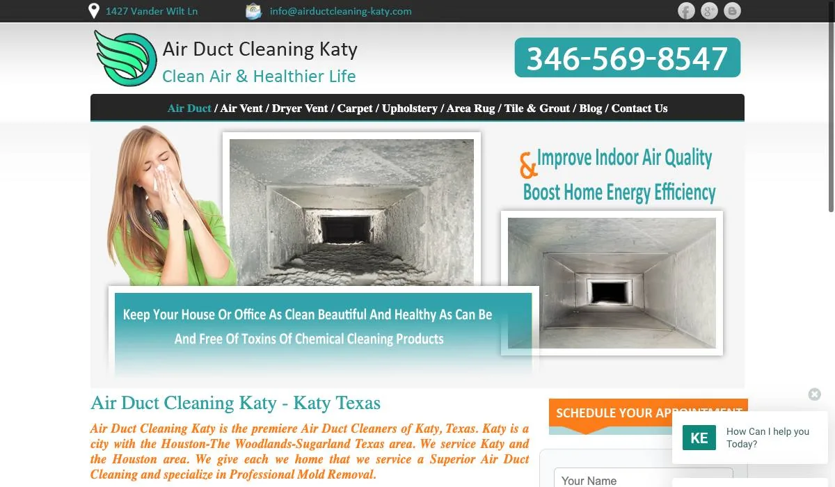 Air Duct Cleaning Katy cover