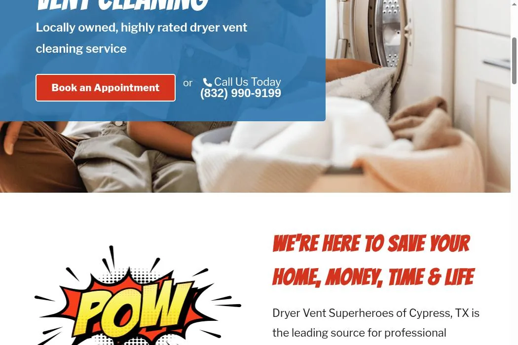 Dryer Vent Superheroes cover