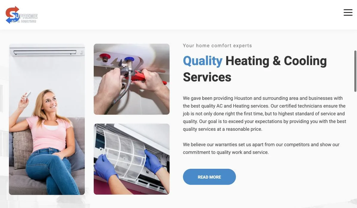 Supreme A/C & Heating cover