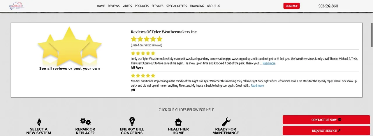 Tyler Weathermakers Inc cover