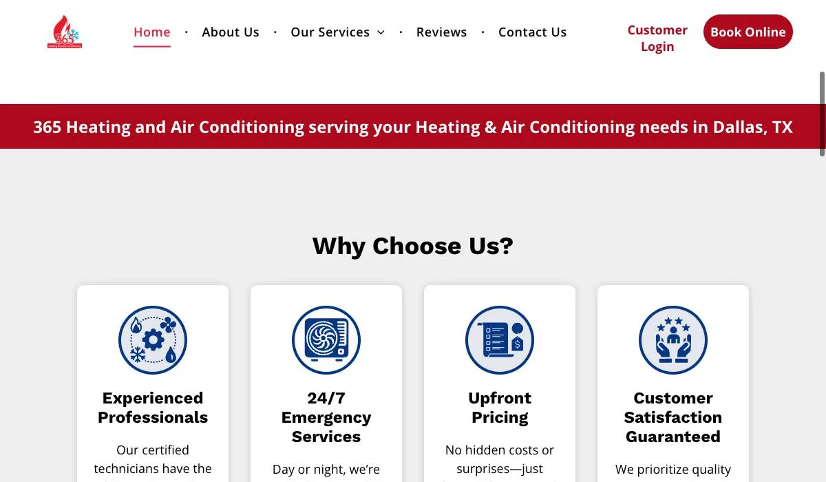 365 Heating and Air Conditioning cover