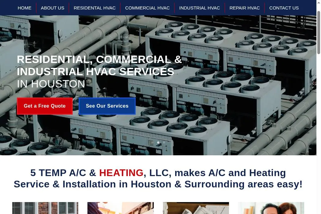 5 Temp A/C & Heating,llc cover
