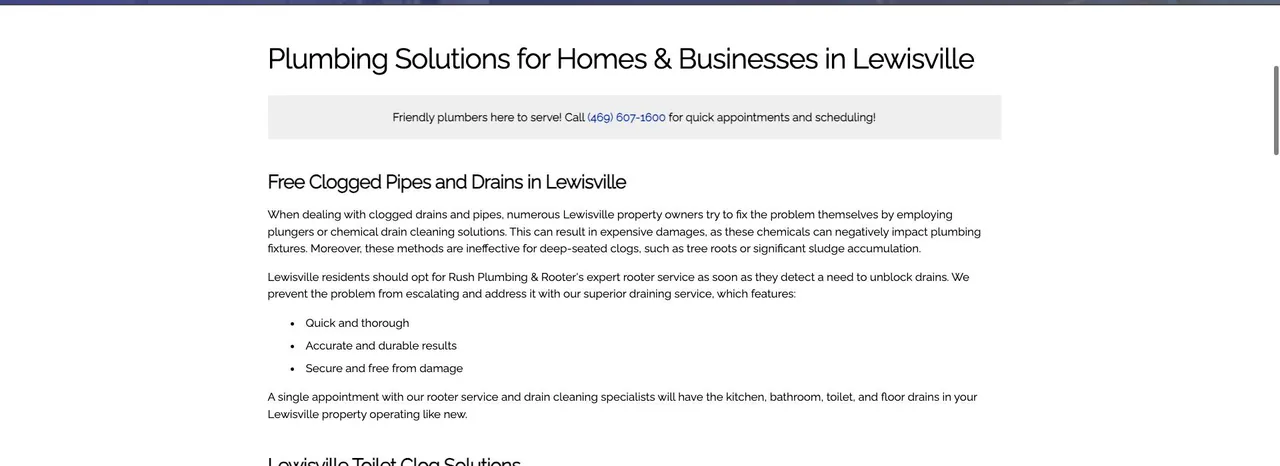 Rush Plumbing & Rooter cover