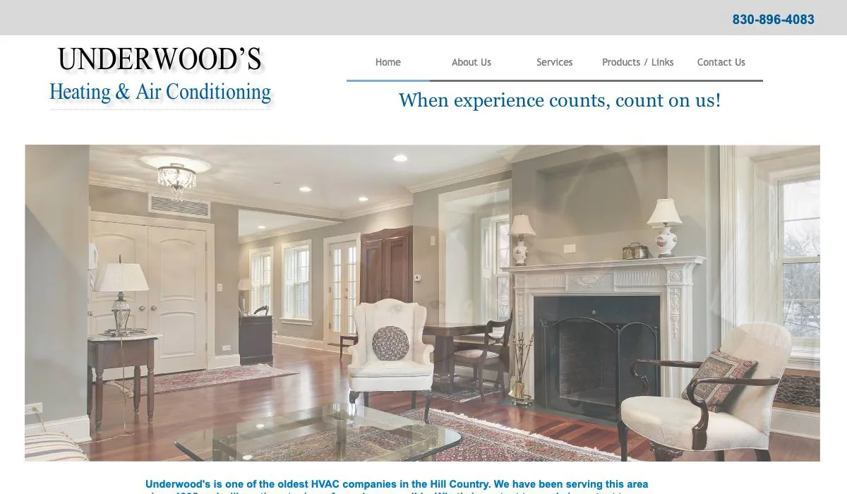 Lee Underwood’s Heating & A/C, Inc. cover