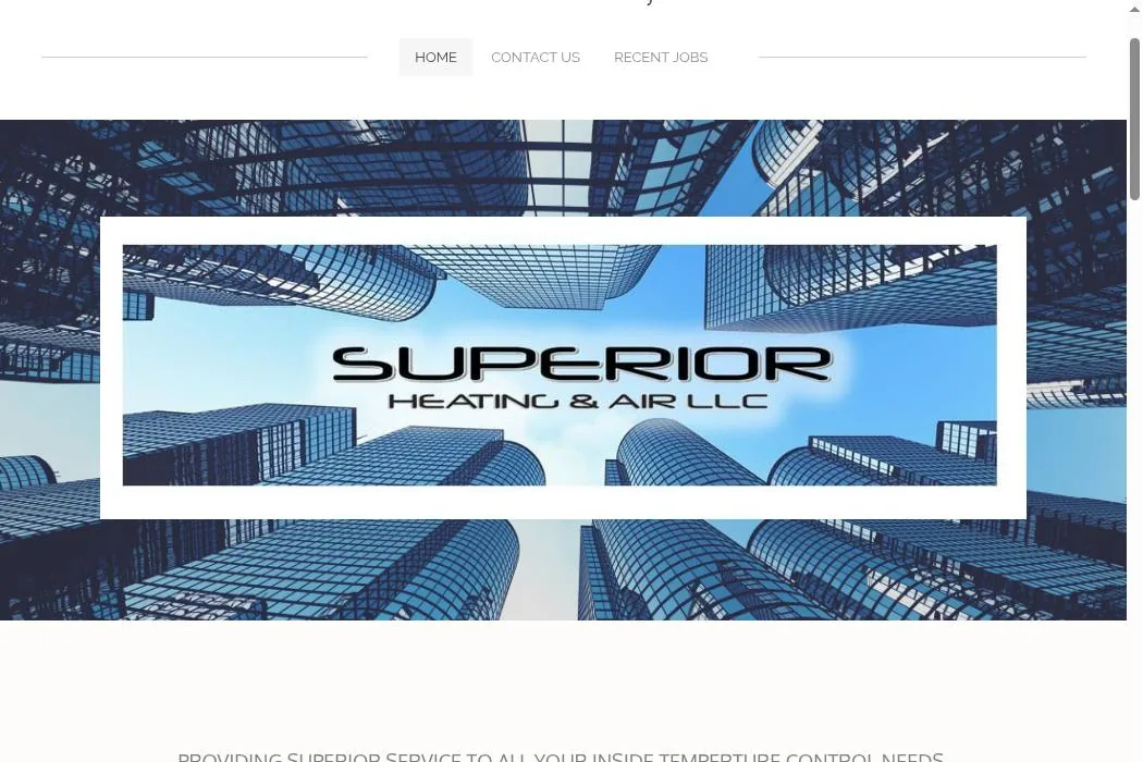 SUPERIOR HEATING & AIR, LLC cover