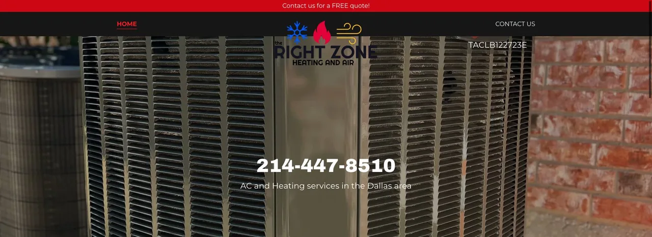 The Right Zone HVAC cover
