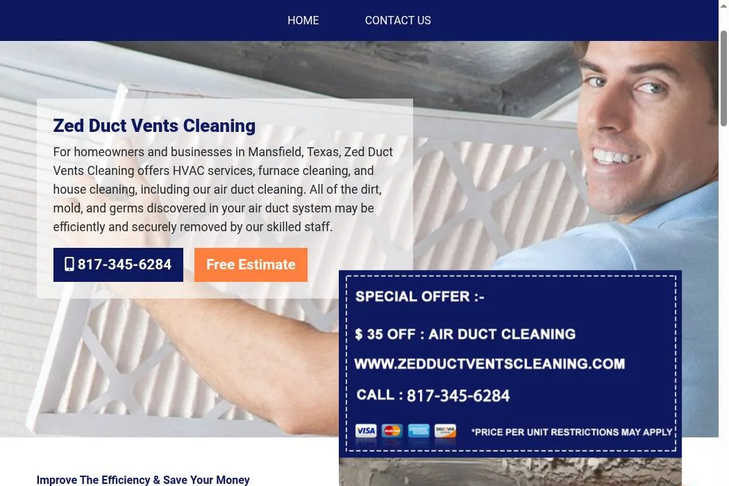 Zed Duct Vents Cleaning cover