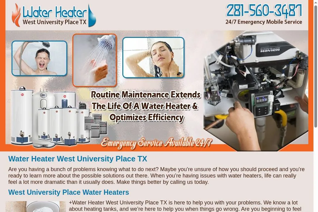 Water Heater West University Place TX cover
