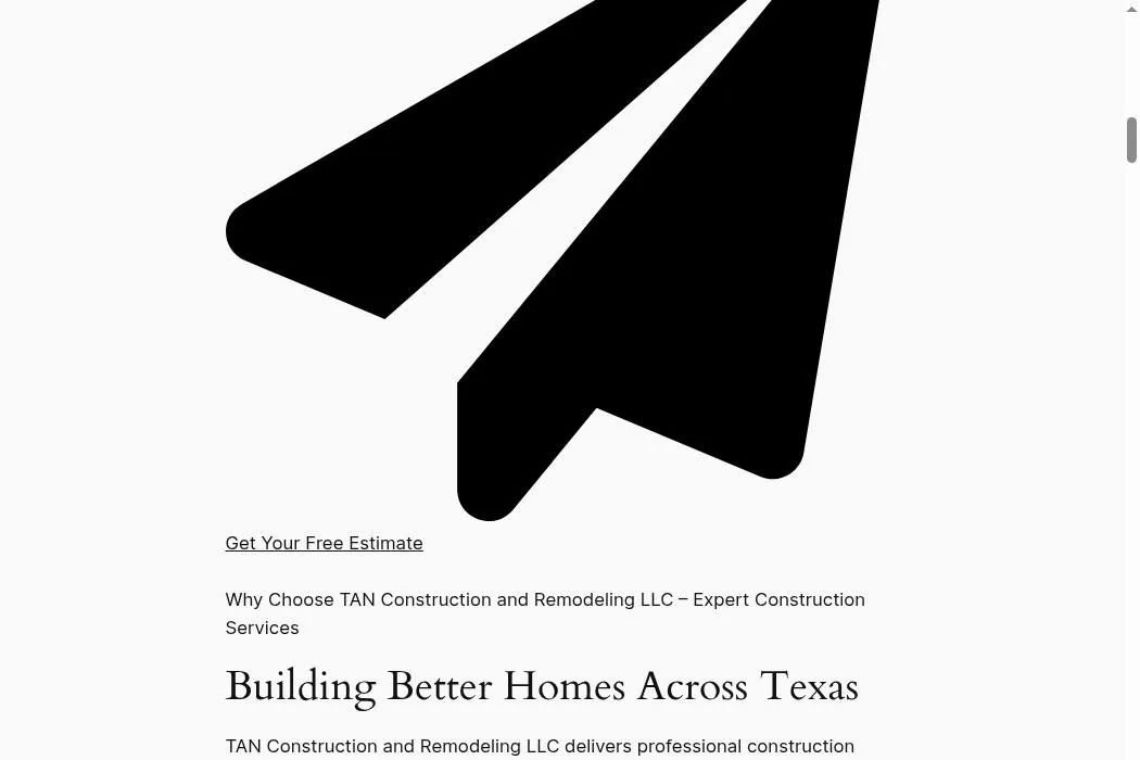 TAN Construction and Remodeling LLC cover