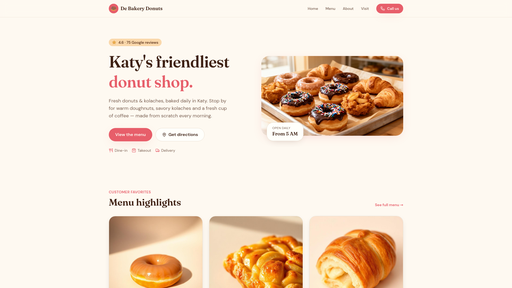 De Bakery Donuts logo