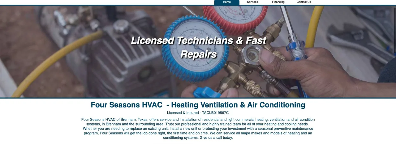 Four Seasons HVAC cover